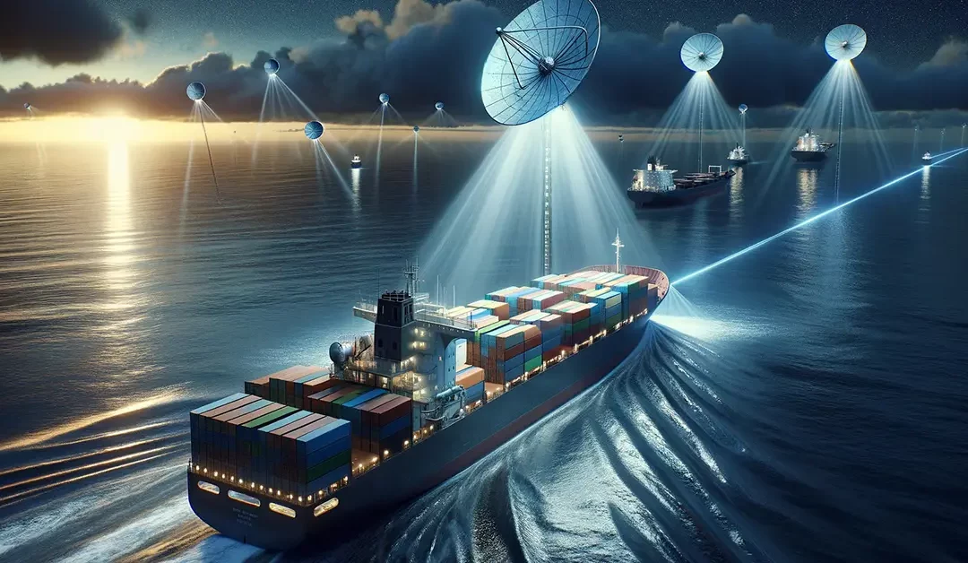 Starlink technologie helpt containerschepen